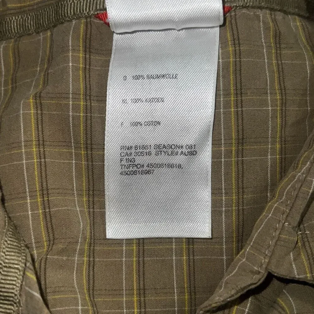 The North Face Men’s Short Sleeve Brown Button Up Shirt Outdoors size S Small